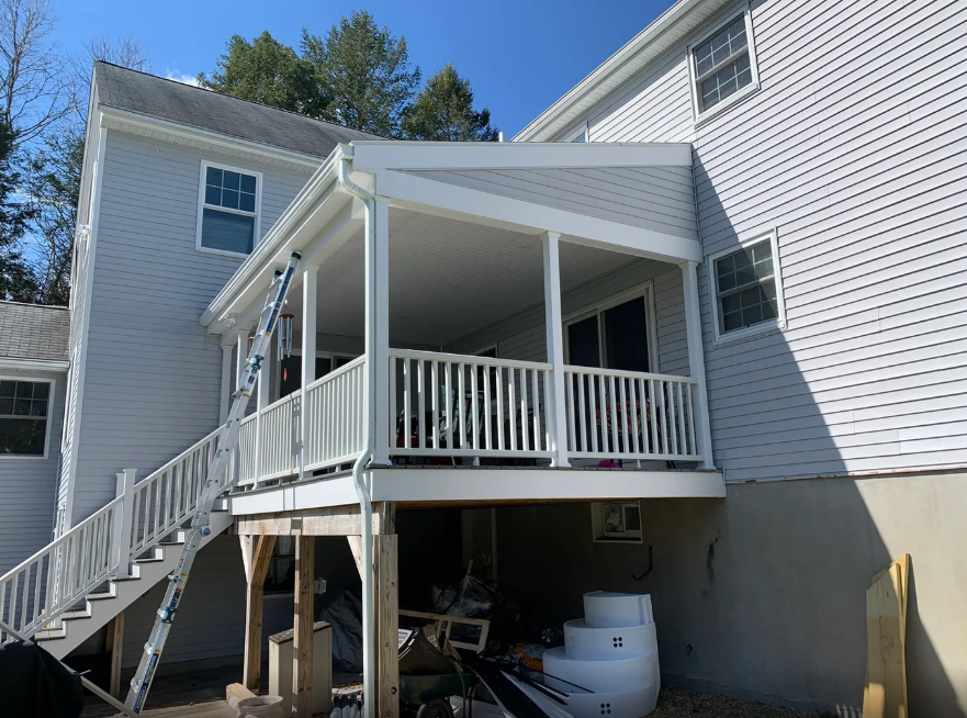 New screened porch